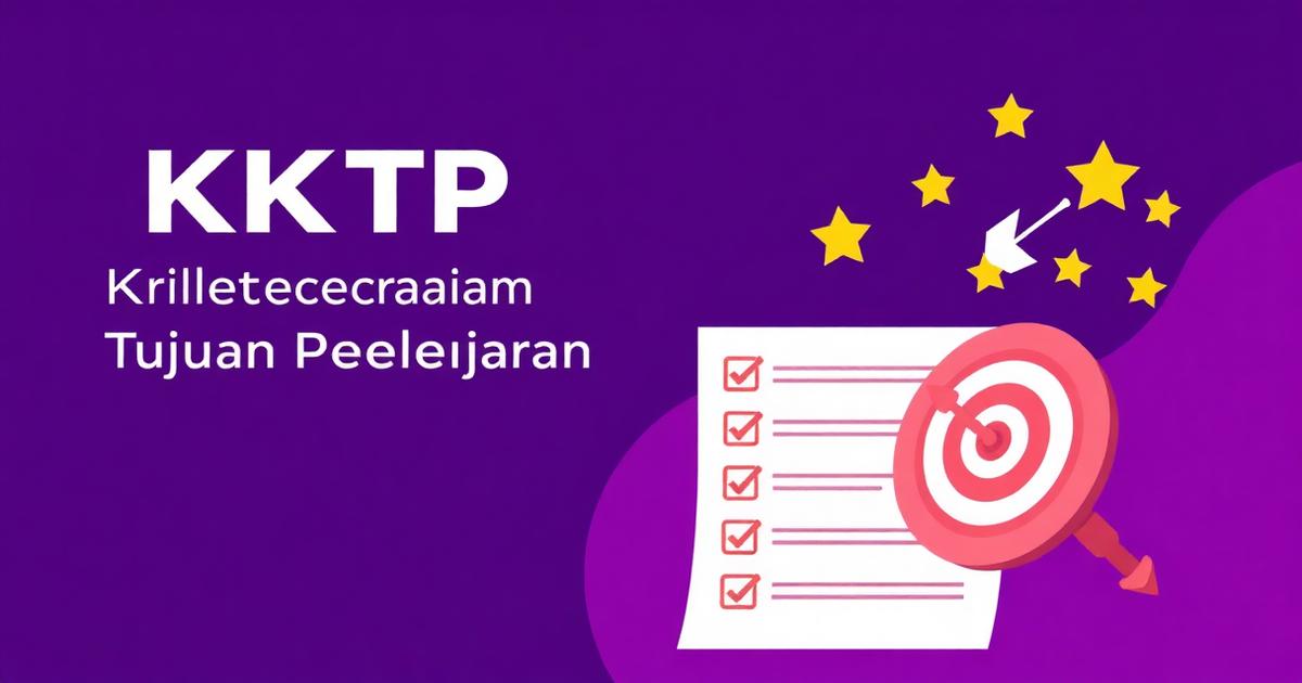 Ilustrasi KKTP dengan rubrik dan target